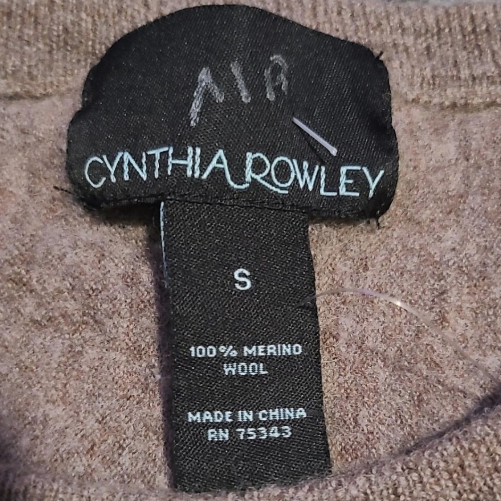 CYNTHIA ROWLEY Merino Wool Tunic S - Picture 3 of 6